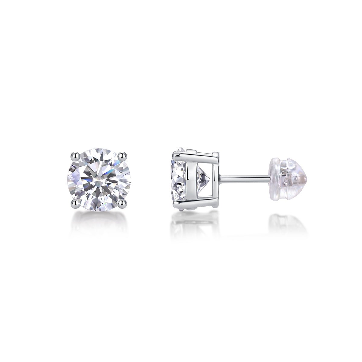 Posy — 925 Sterling Silver Solitaire Studs