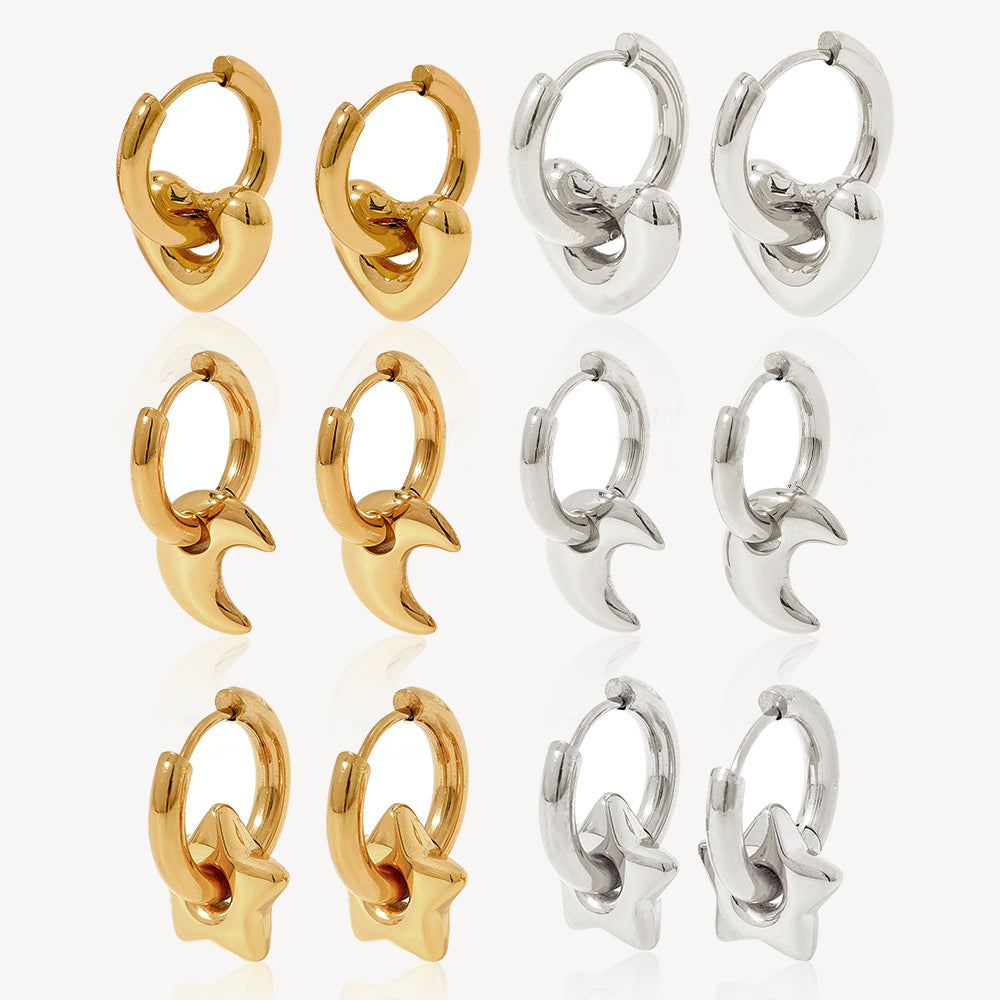 Florence — Glossy Gold Hoops