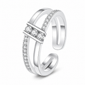 Zara — Double Band CZ Ring