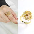Susannah — Flower Open Ring