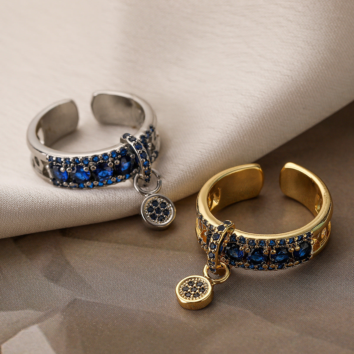 Astrid — Geometric CZ Open Ring