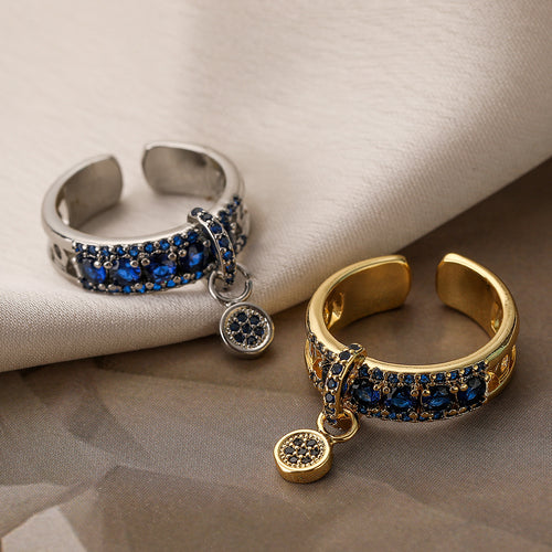 Astrid — Geometric CZ Open Ring