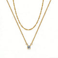 Daphne — Solitaire Pendant Necklace