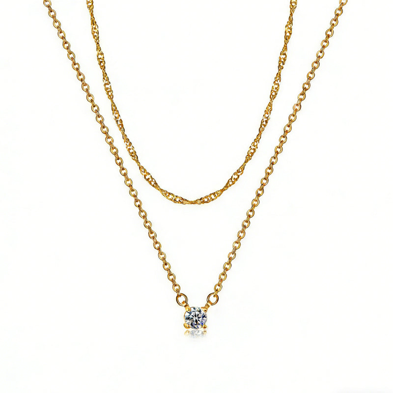 Daphne — Solitaire Pendant Necklace