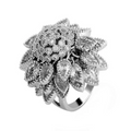 Violet — Flower Open Ring