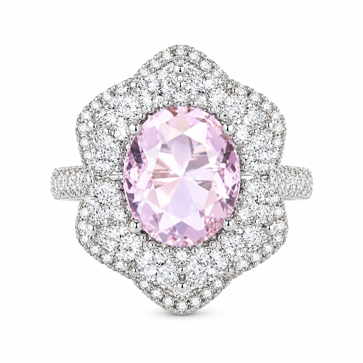 Rosalie — CZ Floral Halo Ring