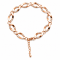 Tamsin — Rose Gold CZ Link Bracelet