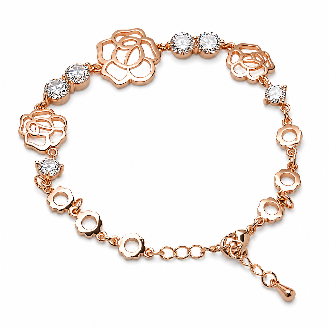 Primrose — Rose Blossom CZ Bracelet