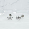 Camille — Floral CZ Earrings