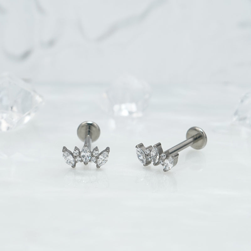 Camille — Floral CZ Earrings