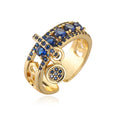 Astrid — Geometric CZ Open Ring