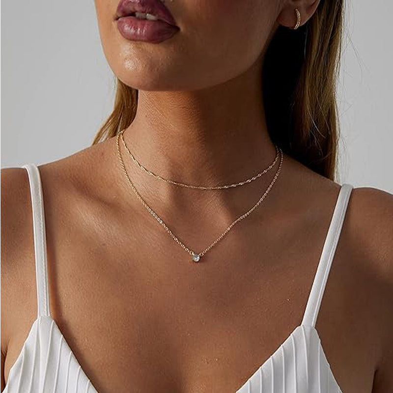 Odette — Solitaire CZ Necklace