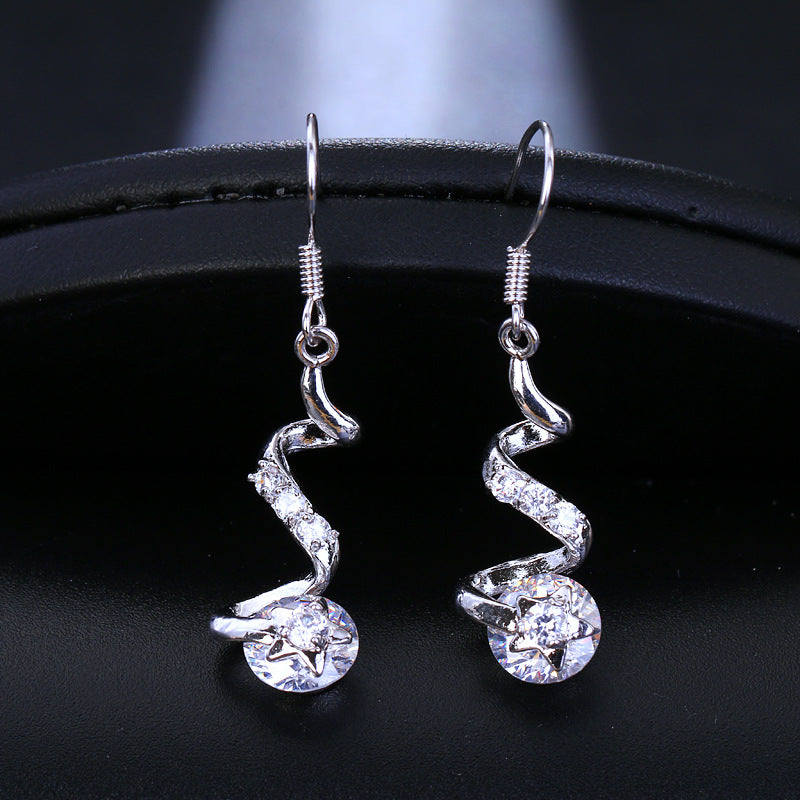 Delphine — CZ Threader Earrings