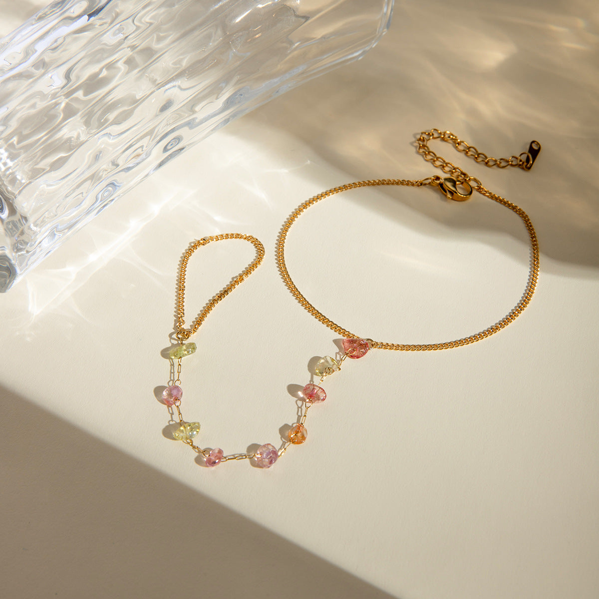 Hazel — Crushed Stone Chain Ring
