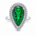 Theodora — Emerald CZ Ring